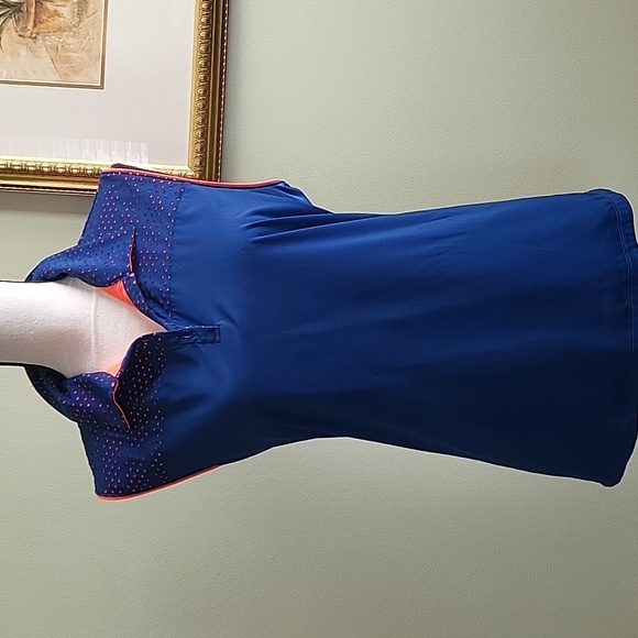 Chemise oversize Lune rayée violette à plastron - Popeline - Col Chemise